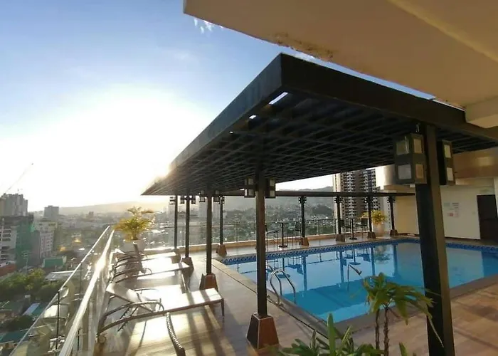 Appartamento Trillium 8f Pet Friendly With 1bed 2sofabeds And Balcony Near Ayala Center Mall